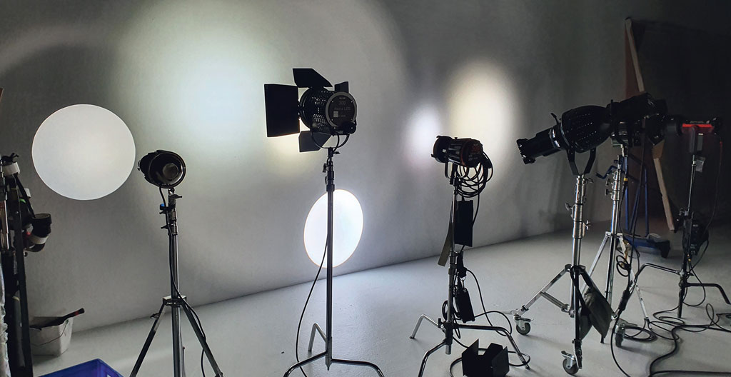 éclairage LED sur un tournage